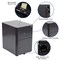 Flash Furniture Black Desk, Chair, Cabinet Set BLN-NAN21CPX5L-BK-GG - alternate 6